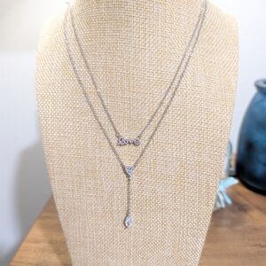 Park Lane Elegant Silver Layered Necklace